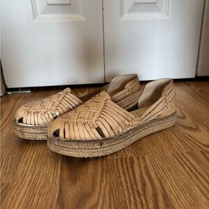 Women's Tan Espadrille Flats
